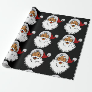 Papel De Presente latino biracial santa claus christmas