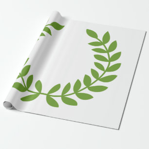 Papel De Presente Laurel Wreath (Símbolo Grego Antigo)