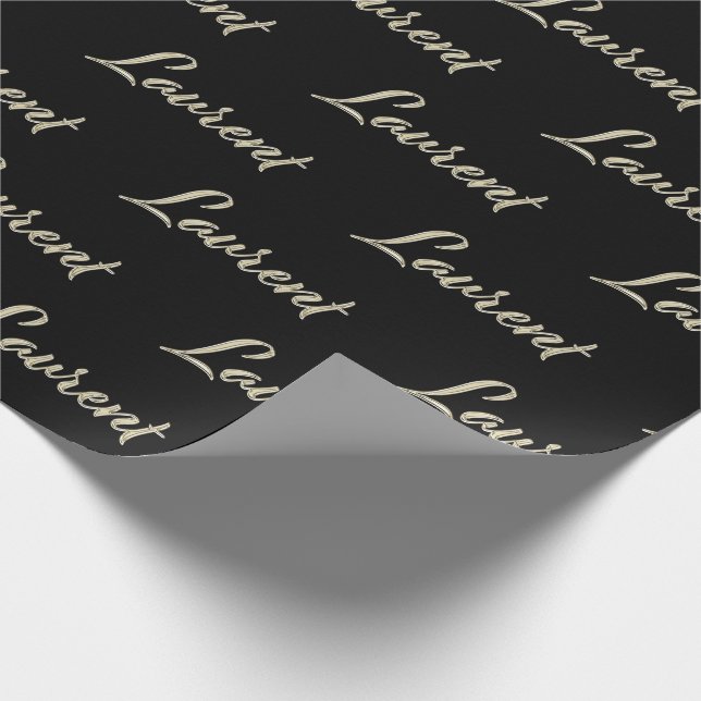 Papel De Presente Laurent Vorname Name edles Geschenkpapier Papier (Ponta)