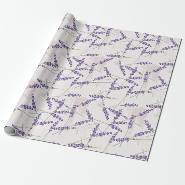 Papel De Presente Lavanda (Desenrolado)