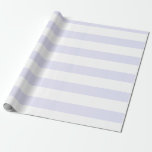 Papel De Presente Lavanda Branco Largura Horizontal<br><div class="desc">Papel de enrolamento horizontal em lavanda e branco</div>