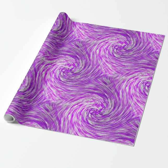 Papel De Presente Lavanda Twirls.... (Desenrolado)