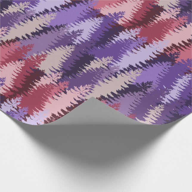 Papel De Presente Layered Pine Forest Pattern (Ponta)