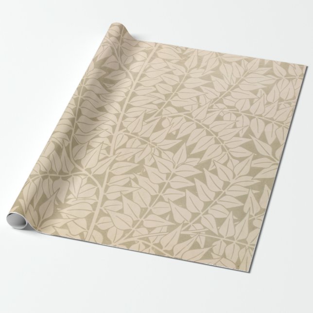 Papel De Presente Leaf e Branch Pattern (por William Morris) (Desenrolado)