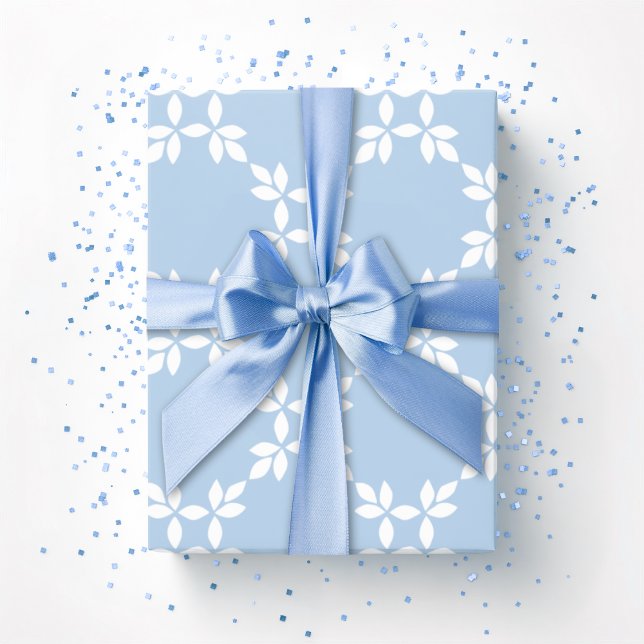 Papel De Presente Leafy Lattice in Slate (Criador carregado)