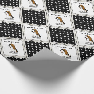 Papel De Presente Legal cão de caça e óculos de sol (tricolor 1)