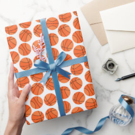 Papel De Presente legal padrão esportivo de basquete