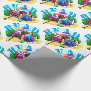 Papel De Presente LEIA o teste padrão da arte do vagão de livro