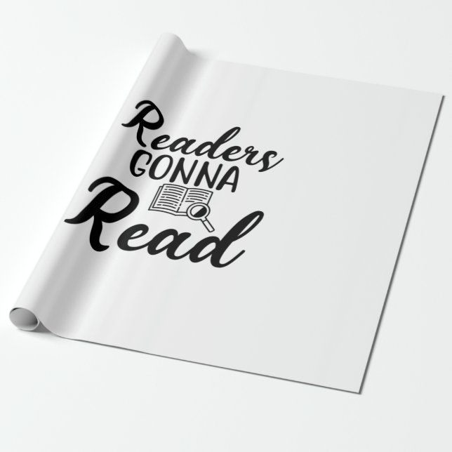 Papel De Presente Leitores de Arte Vão Ler (Desenrolado)