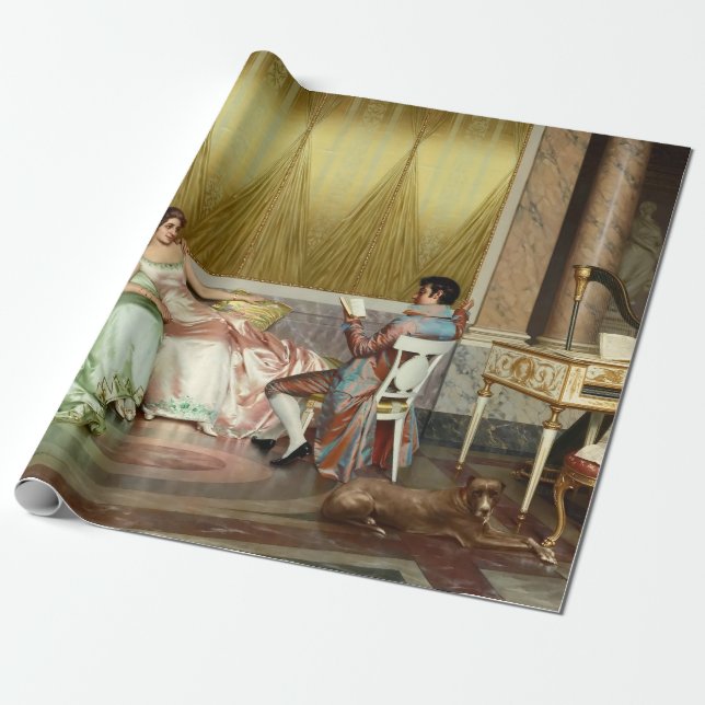 Papel De Presente Leitura de Poesia (Desenrolado)