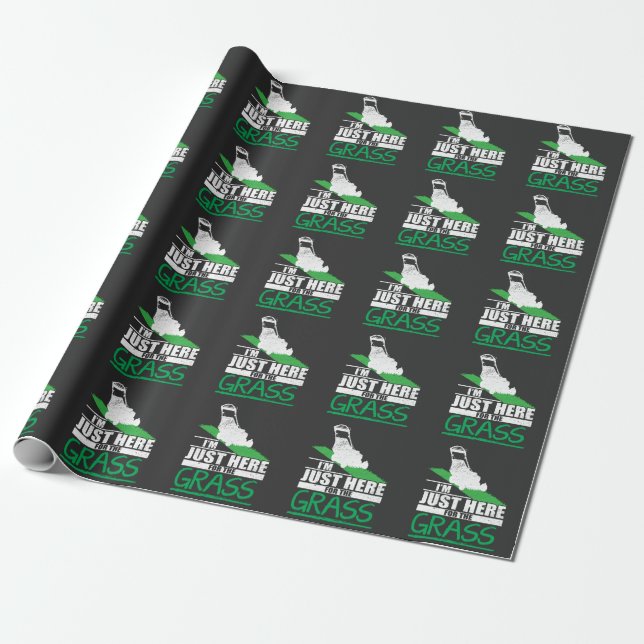 Papel De Presente Leitura Engraçada Leitura Mower Grass (Desenrolado)