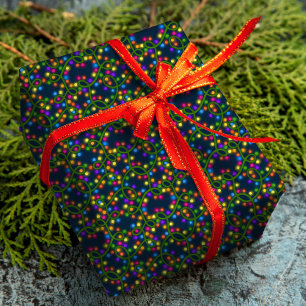 Papel De Presente Leituras de Natal coloridas Belo padrão moderno