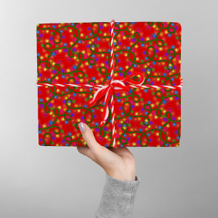 Papel De Presente Leituras de Natal coloridas Belo padrão moderno