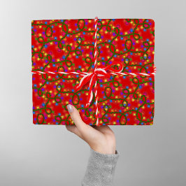 Papel De Presente Leituras de Natal coloridas Belo padrão moderno