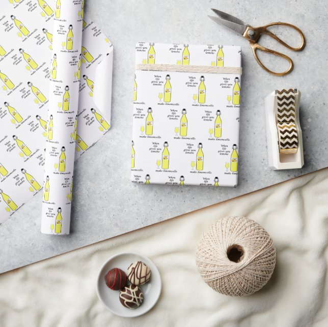 Papel De Presente Lemons to Limoncello (Artesanato)
