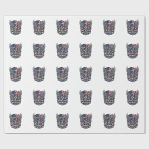 Papel De Presente Lenço Patriótico Rocker Glória Antiga Música Rock