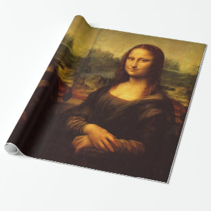 Papel De Presente Leonardo Da Vinci Mona Lisa Pintura De Arte Bela