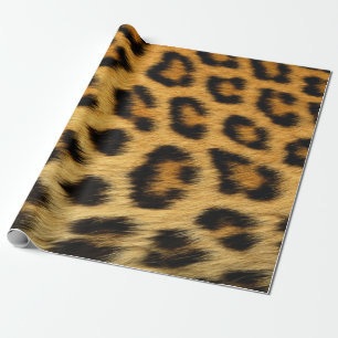 Papel De Presente Leopard Skin Animal Print