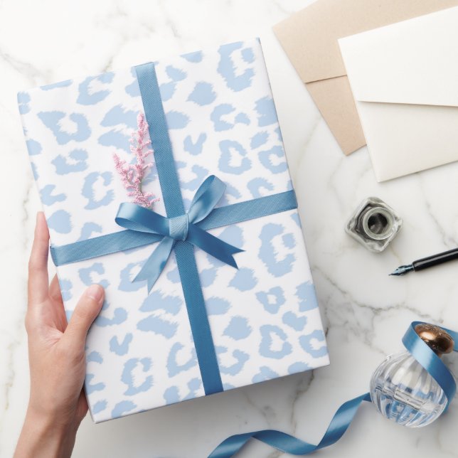 Papel De Presente Leopardo da Geleira Selvagem de Inverno (Presentear)