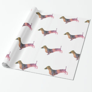 Papel De Presente Leopardo dachshund