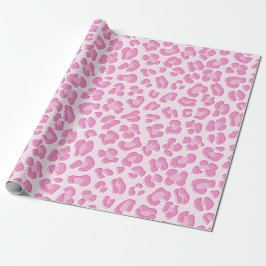 Papel De Presente Leopardo, Pink Line