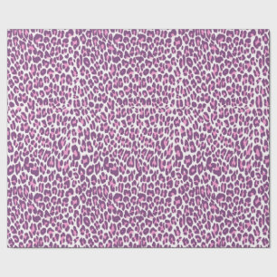 Papel De Presente Leopardo, rosa claro de impressão animal chita