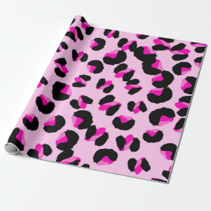 Papel De Presente Leopardo rosa. Padrão de pele animal. Leopardo. Pa
