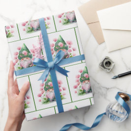 Papel De Presente Leprechaun Irlandês No Jardim