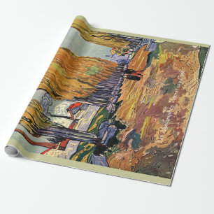 Papel De Presente les Alyscamps por Van Gogh. outono de safra, outon