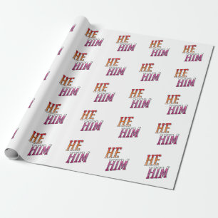 Papel De Presente Lésbica Pronuncia Ele