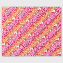 Papel De Presente Lésbica Sunset Pride Squiggle