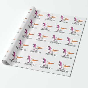 Papel De Presente Lesbossaurus Rex