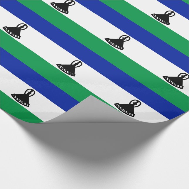 Papel De Presente Lesoto Flag (Ponta)