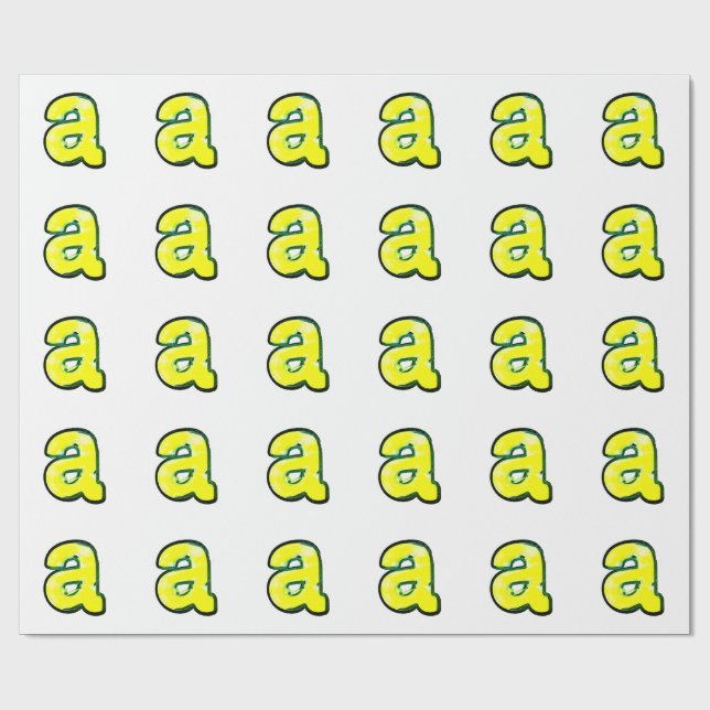 Papel De Presente Letra "a" THCA $THCBanda (Aberto)