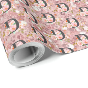 Papel De Presente Letra D