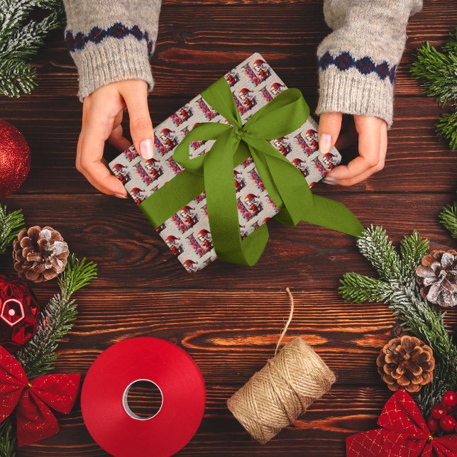 Papel De Presente Letra festiva de Natal de elfo fofo L (Criador carregado)