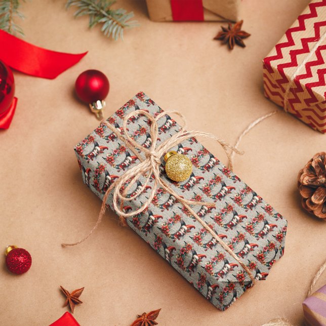 Papel De Presente Letra Festiva Festiva de Natal Bonita D (Criador carregado)