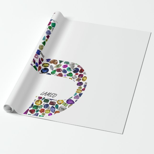 Papel De Presente Letra "LAMED" (Desenrolado)