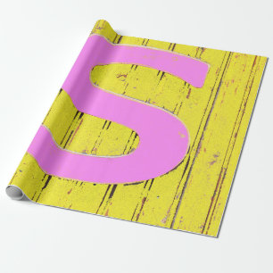 Papel De Presente Letra s