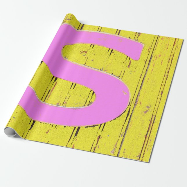 Papel De Presente Letra s (Desenrolado)
