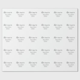 Papel De Presente Let's toast to engagement party name date elegant 
