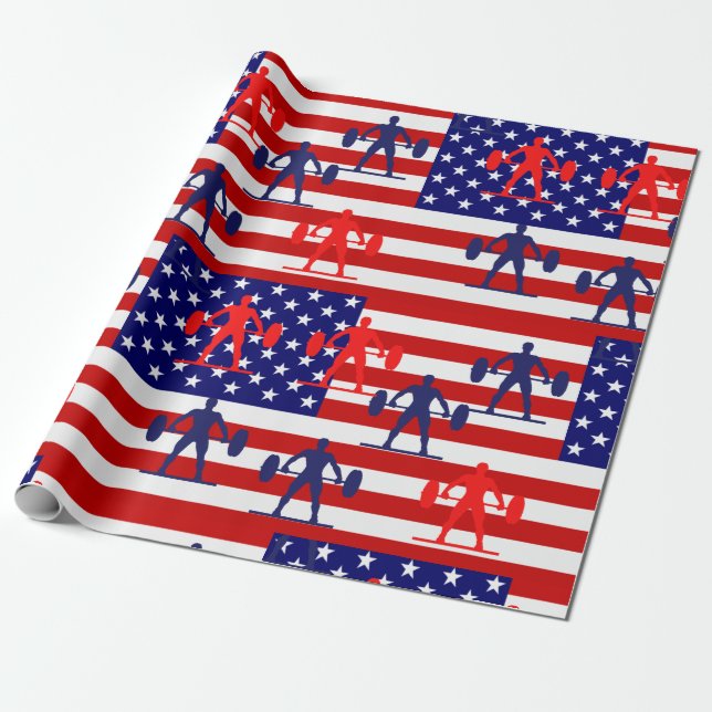 Papel De Presente Levantamento de peso (Desenrolado)