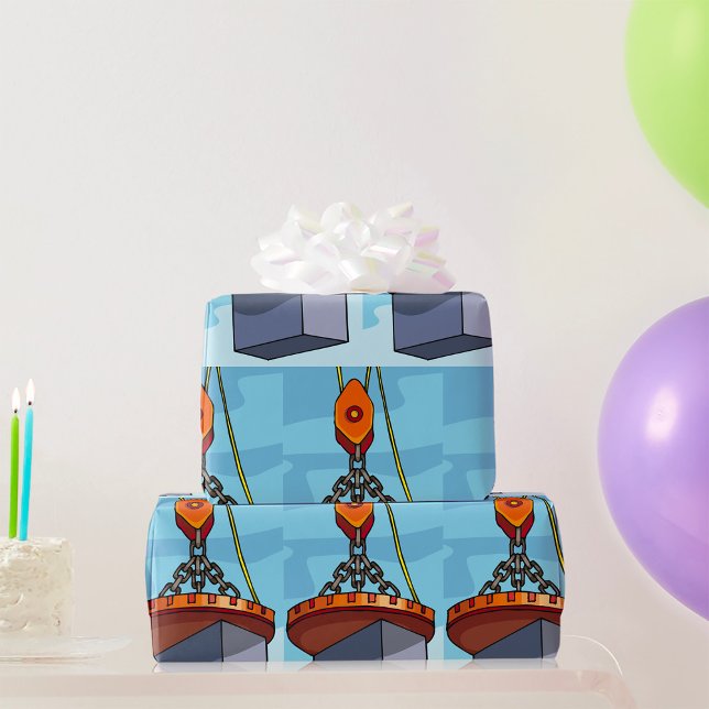 Papel De Presente Levantamento do guindaste (Criador carregado)