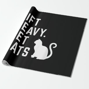 Papel De Presente Levante Gatos Pesados De Pet - Engraçado Funciona