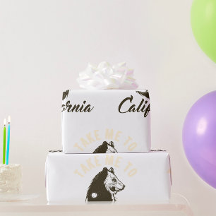 Papel De Presente Leve-Me Ao Papel De Moldagem Da Califórnia