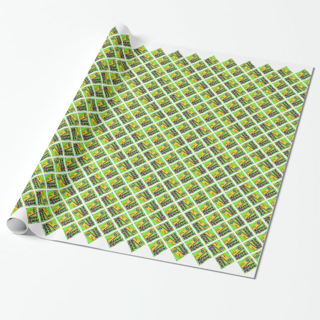 Papel De Presente Leves Longas De Purim (Desenrolado)