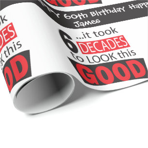 Papel De Presente Levou 6 Décadas para parecer este Bom 60º aniversá