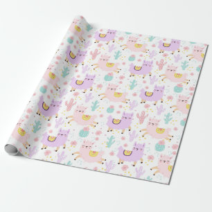 Papel De Presente Lhamas