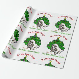 Papel De Presente Lhasa Apso Christmas