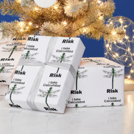Papel De Presente Libélula Eu Assumo Risco Calculado Engraçado